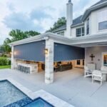 Custom motorized patio shades installed by CC Shade Solutions for Arizona homes, providing sun protection, energy efficiency, and outdoor comfort.