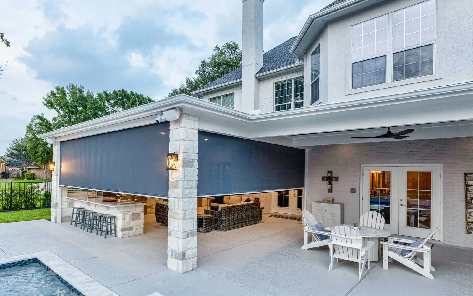Patio Shades installation in Peoria, Arizona by CC Shade Solutions