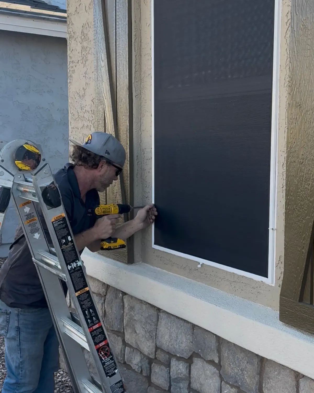 Sun screen installation in Peoria, Arizona